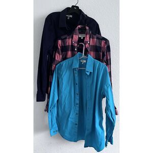 Express Youth Long Sleeve Size S 14teen Lot Of 3pc Blue , Pink & Purple